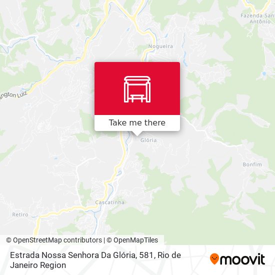 Estrada Nossa Senhora Da Glória, 581 map