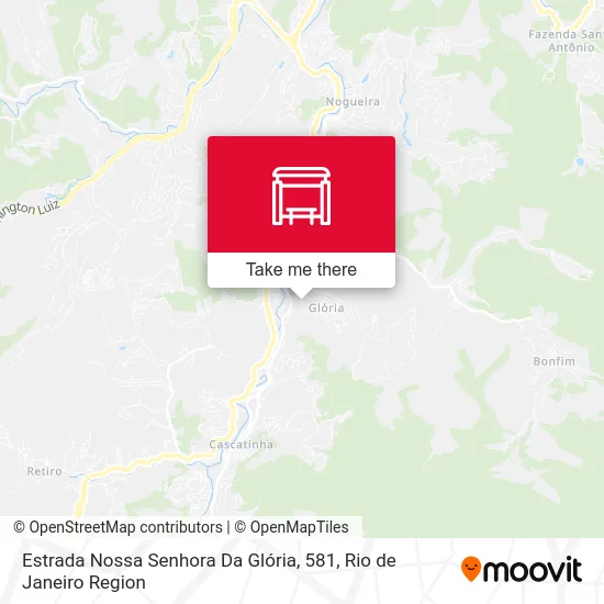 Estrada Nossa Senhora Da Glória, 581 map