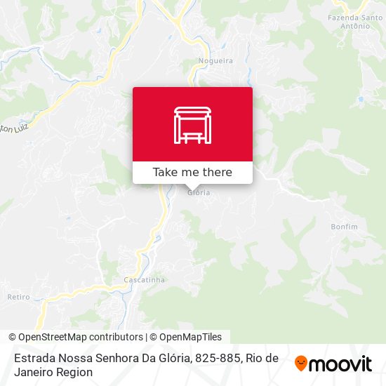 Estrada Nossa Senhora Da Glória, 825-885 map