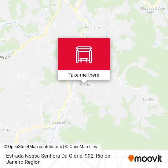 Estrada Nossa Senhora Da Glória, 992 map
