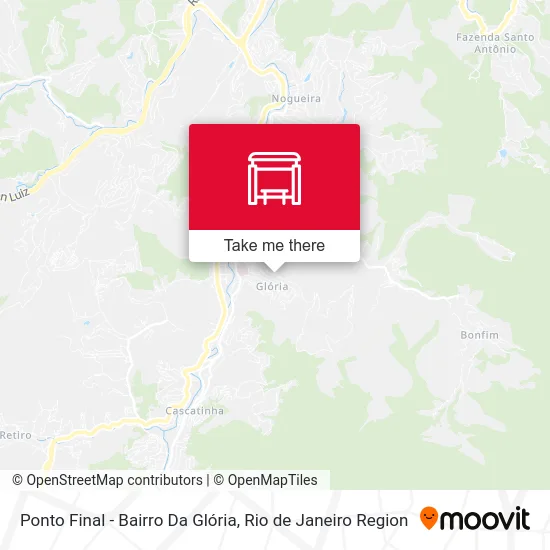 Ponto Final - Bairro Da Glória map