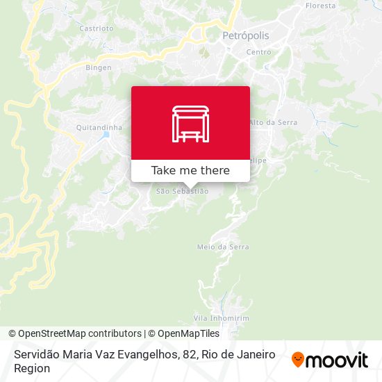 Servidão Maria Vaz Evangelhos, 82 map