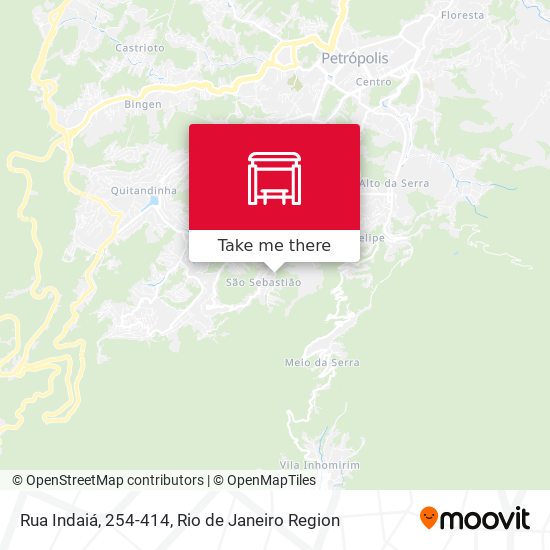 Rua Indaiá, 254-414 map