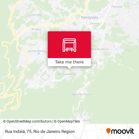 Rua Indaiá, 75 map