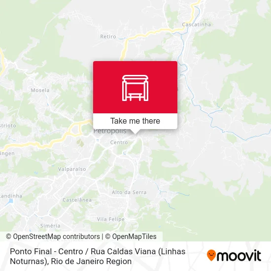 Ponto Final - Centro / Rua Caldas Viana (Linhas Noturnas) map