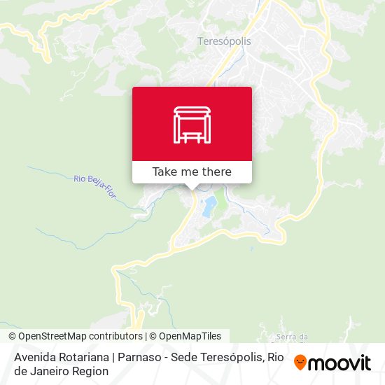 Avenida Rotariana | Parnaso - Sede Teresópolis map