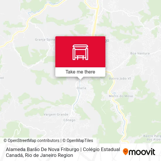 Alameda Barão De Nova Friburgo | Colégio Estadual Canadá map