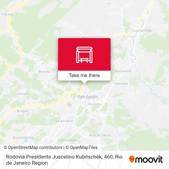 Rodovia Presidente Juscelino Kubitschek, 460 map