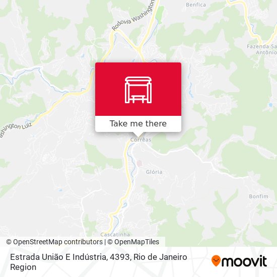 Estrada União E Indústria, 4393 map