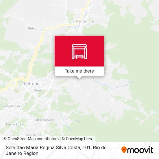Servidao Maria Regina Silva Costa, 101 map