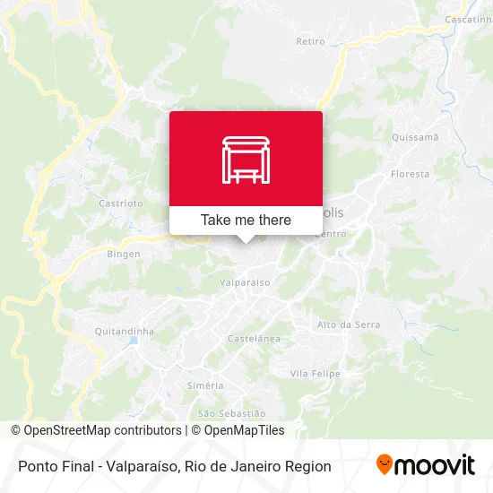 Ponto Final - Valparaíso map