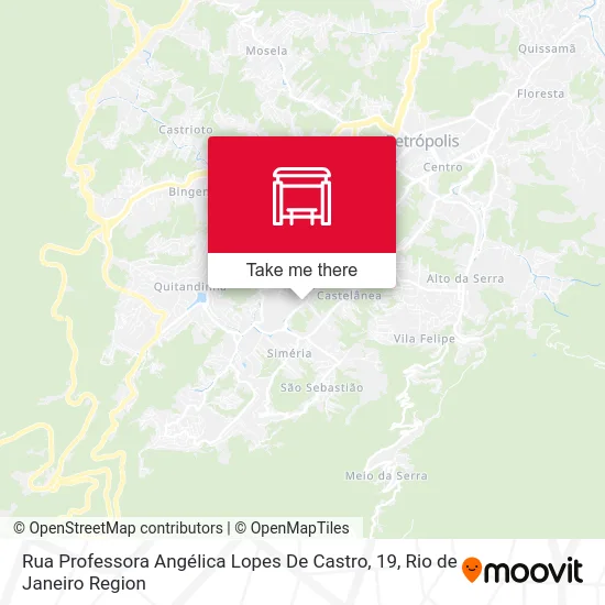 Rua Professora Angélica Lopes De Castro, 19 map
