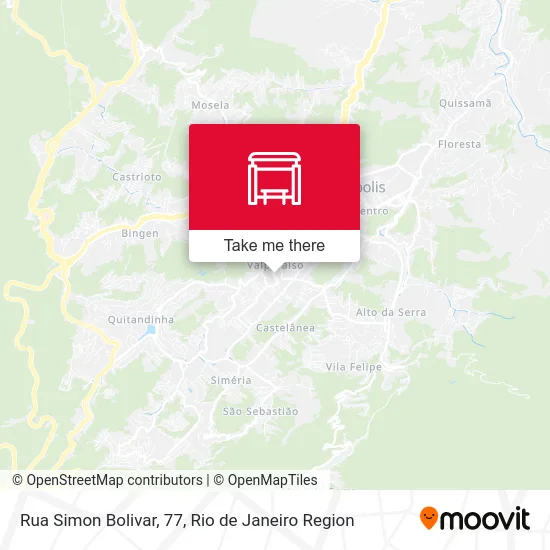 Rua Simon Bolivar, 77 map