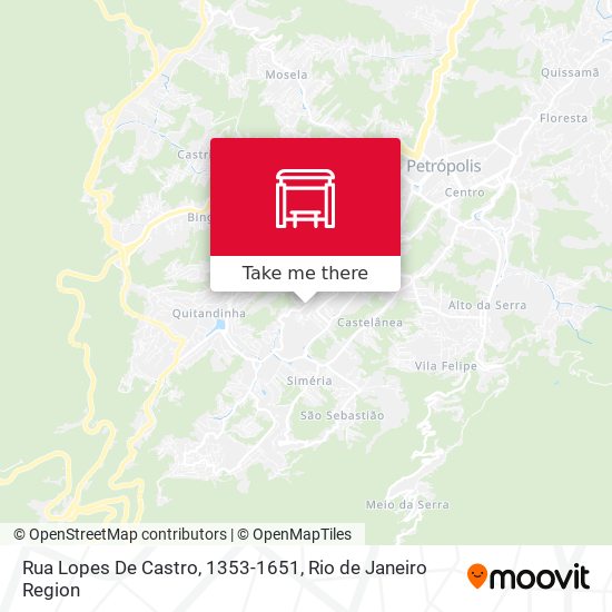 Rua Lopes De Castro, 1353-1651 map