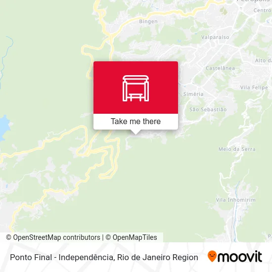 Ponto Final - Independência map