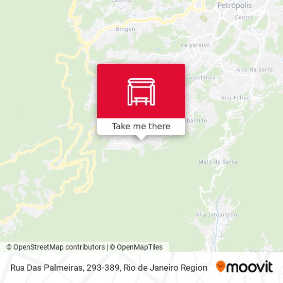 Rua Das Palmeiras, 293-389 map