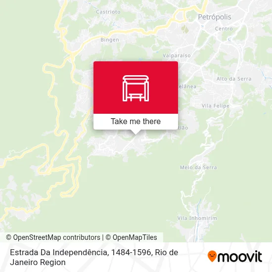 Estrada Da Independência, 1484-1596 map