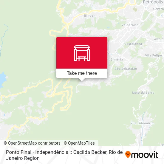 Ponto Final - Independência :: Cacilda Becker map