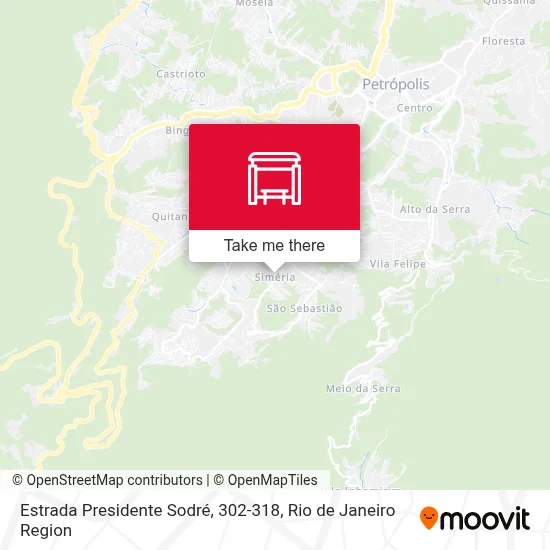 Estrada Presidente Sodré, 302-318 map