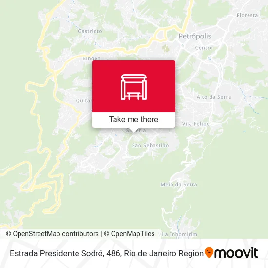 Estrada Presidente Sodré, 486 map