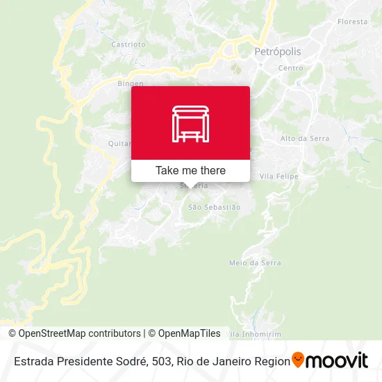 Estrada Presidente Sodré, 503 map