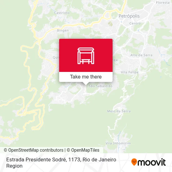 Estrada Presidente Sodré, 1173 map