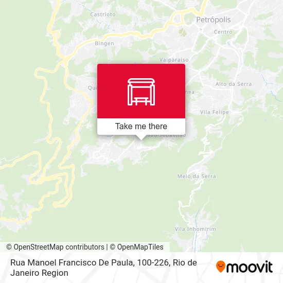 Rua Manoel Francisco De Paula, 100-226 map