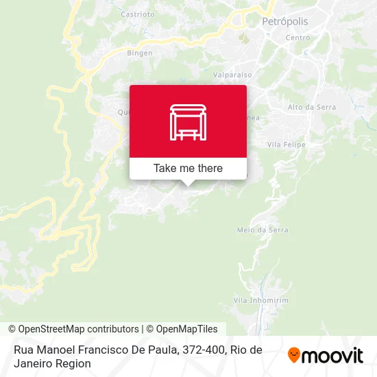 Rua Manoel Francisco De Paula, 372-400 map