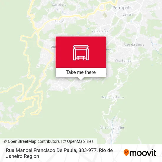 Rua Manoel Francisco De Paula, 883-977 map