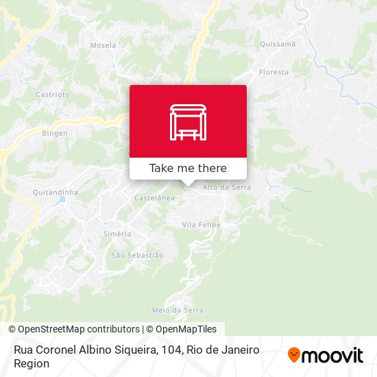 Rua Coronel Albino Siqueira, 104 map