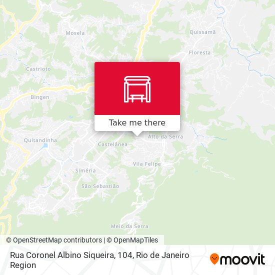 Rua Coronel Albino Siqueira, 104 map