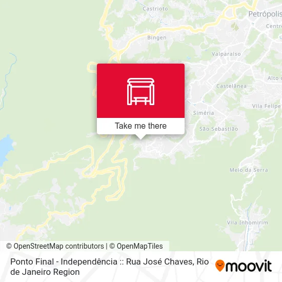 Ponto Final - Independência :: Rua José Chaves map