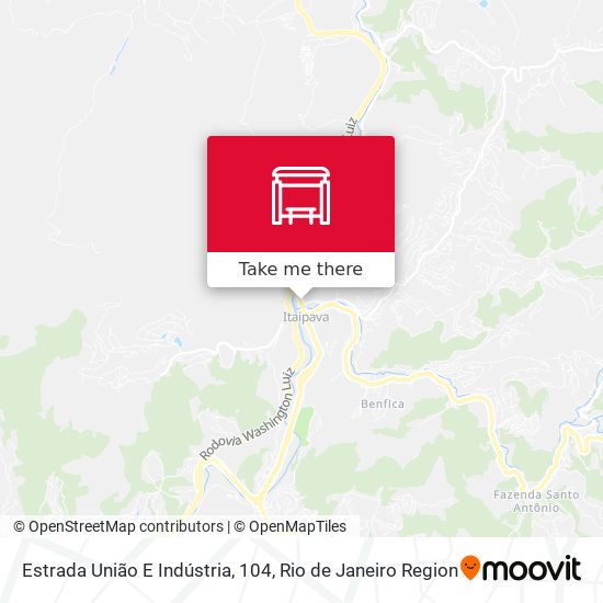 Estrada União E Indústria, 104 map