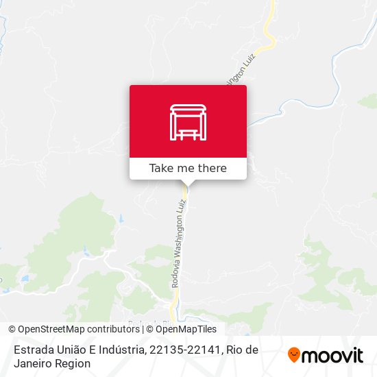 Estrada União E Indústria, 22135-22141 map