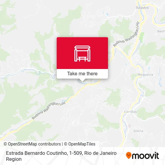 Estrada Bernardo Coutinho, 1-509 map