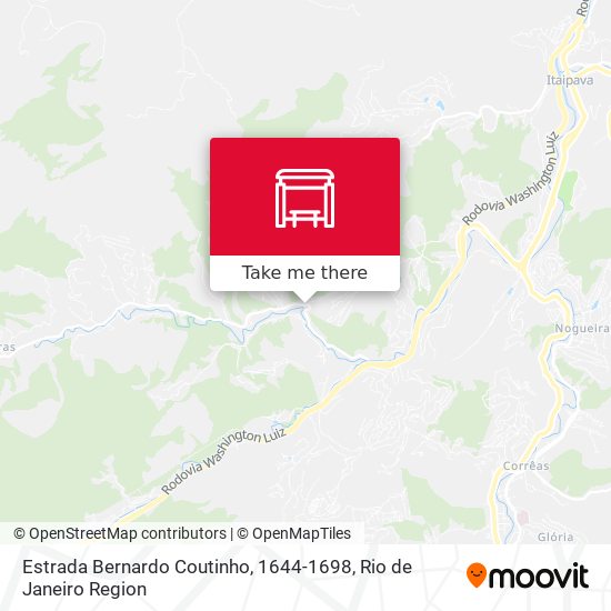 Estrada Bernardo Coutinho, 1644-1698 map