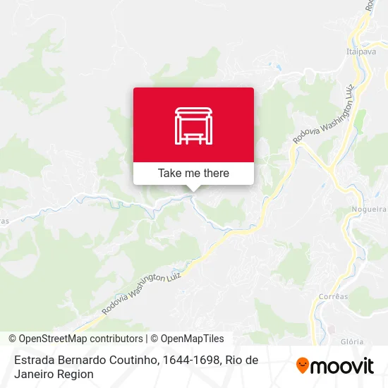 Estrada Bernardo Coutinho, 1644-1698 map