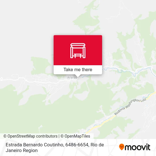 Estrada Bernardo Coutinho, 6486-6654 map
