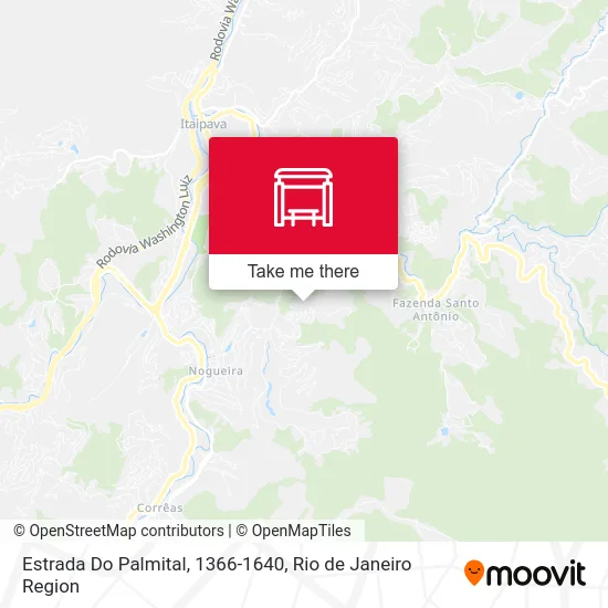 Estrada Do Palmital, 1366-1640 map