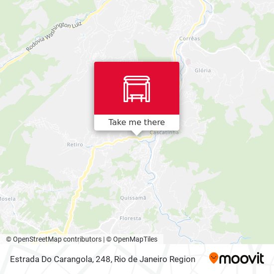 Estrada Do Carangola, 248 map