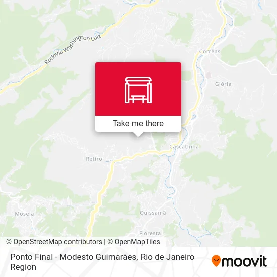 Ponto Final - Modesto Guimarães map