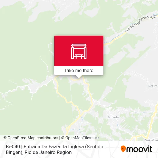 Br-040 | Entrada Da Fazenda Inglesa (Sentido Bingen) map