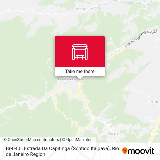 Br-040 | Estrada Da Capitinga (Sentido Itaipava) map