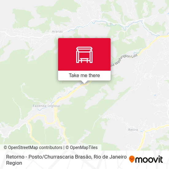 Retorno - Posto / Churrascaria Brasão map