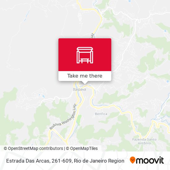 Estrada Das Arcas, 261-609 map