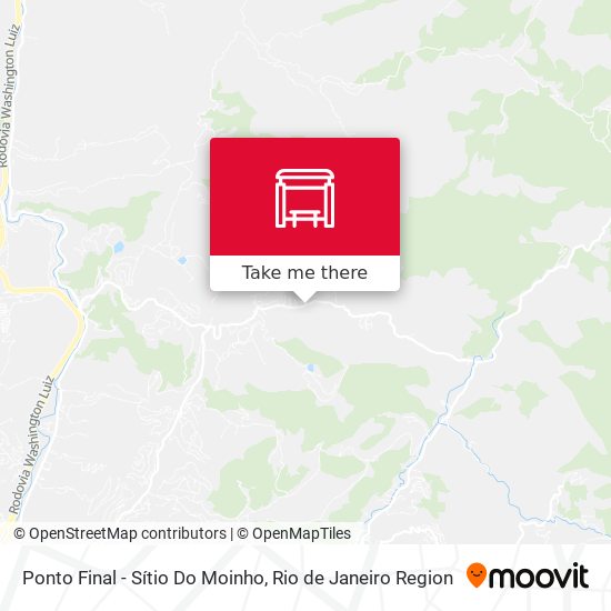 Ponto Final - Sítio Do Moinho map