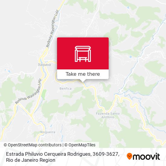 Mapa Estrada Philuvio Cerqueira Rodrigues, 3609-3627