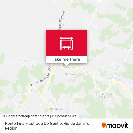 Ponto Final - Estrada Do Gentio map