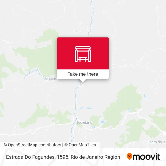 Estrada Do Fagundes, 1595 map