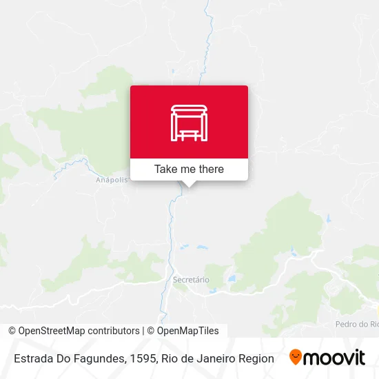 Estrada Do Fagundes, 1595 map